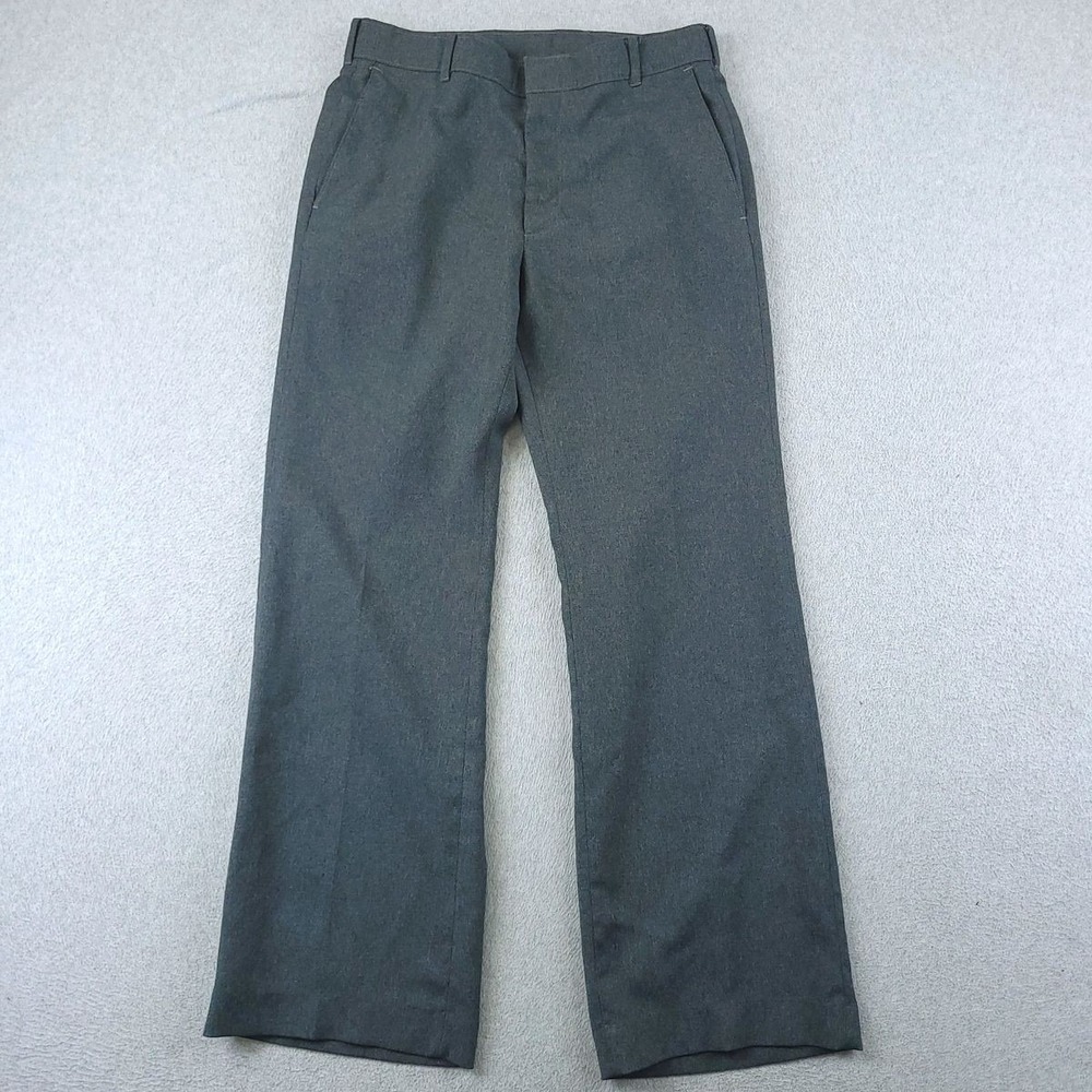 Vintage Levis Panatela Pants Mens 30x30 Gray Dacron Disco Hippie 70s Bootcut